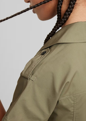 Світло-коричнева кежуал сукня сукня-жакет G-Star Raw однотонна