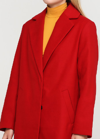 Красное демисезонное Пальто однобортное New Look