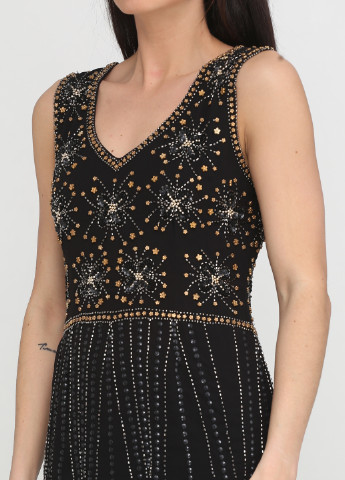 Черное коктейльное платье Lace & Beads однотонное