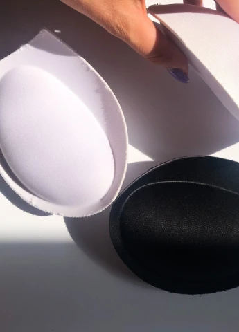 Чашки-вкладыши для купальника с ОЧЕНЬ БОЛЬШИМ ПУШ АП 3D черные узкие универсальные 70 (65C-70B-75A) Po Fanu (252644571)