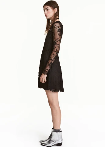 Чорна коктейльна сукня H&M