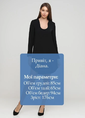 Черное коктейльное платье Care Label однотонное