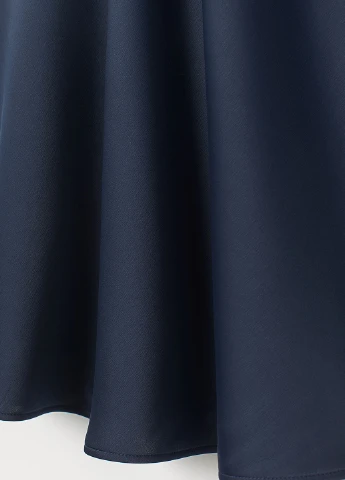 Темно-синяя кэжуал однотонная юбка H&M