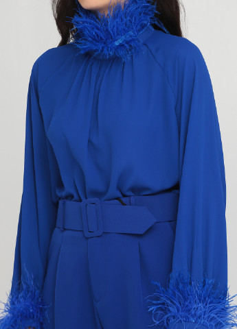 Синяя демисезонная блуза Lumina