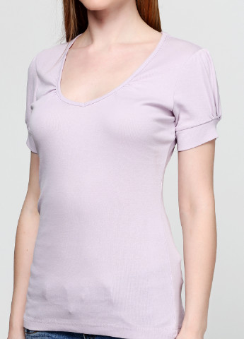Светло-фиолетовая летняя футболка OVS