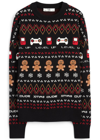 Черный зимний джемпер джемпер C&A