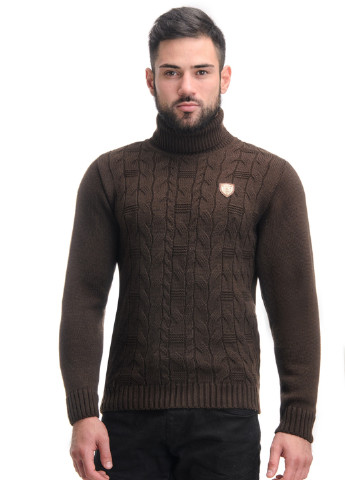 Темно-коричневый демисезонный свитер SVTR