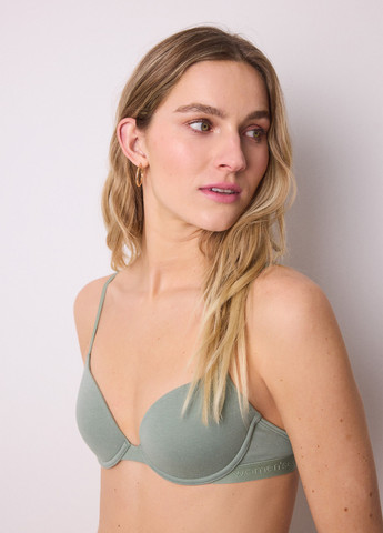 Хакі балконет бюстгальтер Women'secret з кісточками бавовна