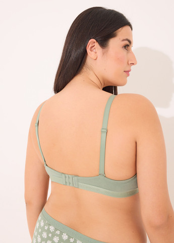 Хакі балконет бюстгальтер Women'secret з кісточками бавовна