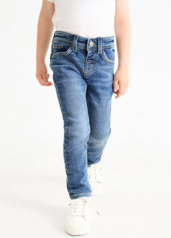 Синие демисезонные скинни джинсы C&A