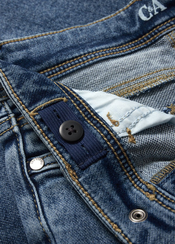 Синие демисезонные скинни джинсы C&A