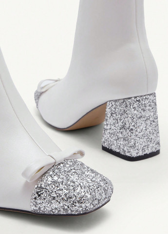 Белые демисезонная ботильоны SHEIN