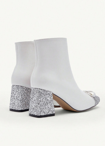 Белые демисезонная ботильоны SHEIN