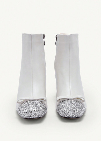 Белые демисезонная ботильоны SHEIN