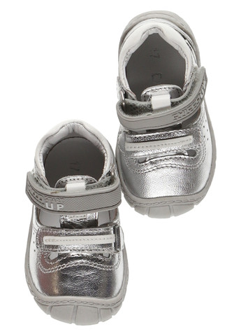 Серые мокасини Chicco на липучке