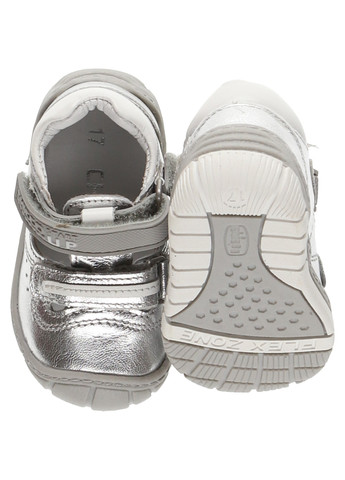 Серые мокасини Chicco на липучке