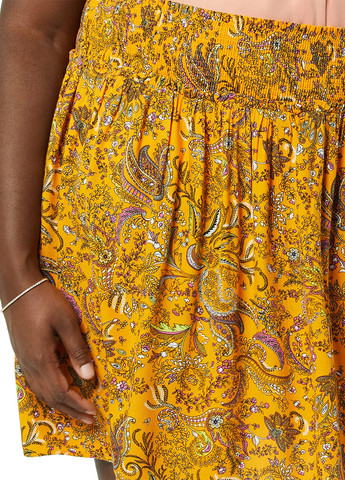 Оранжевая кэжуал с рисунком юбка Goodthreads клешированная