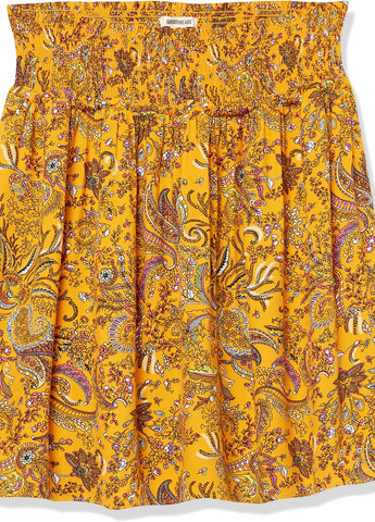 Оранжевая кэжуал с рисунком юбка Goodthreads клешированная