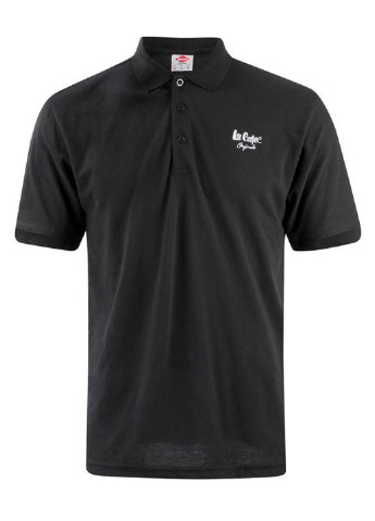 Черная футболка-поло для мужчин Lee Cooper с логотипом