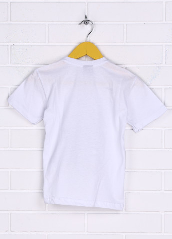 Белая летняя футболка с коротким рукавом Enes
