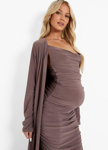 Костюм для вагітних (сукня, кардиган) Boohoo (288851441)