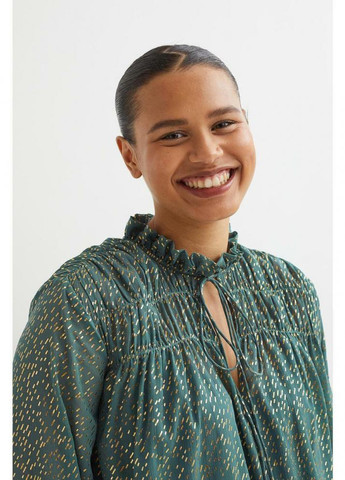 Бірюзова кежуал сукня H&M однотонна