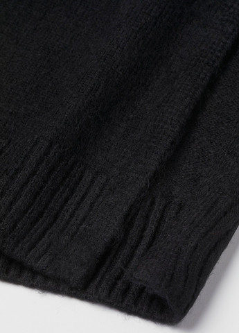 Чорна кежуал сукня сукня светр H&M однотонна