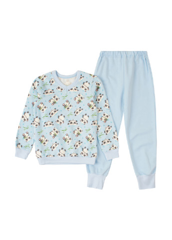 Голубая всесезон пижама (свитшот, брюки) свитшот + брюки Ляля