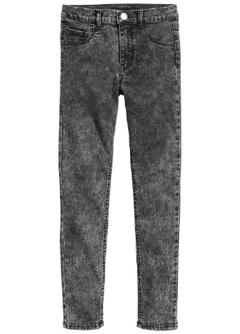 Грифельно-серые демисезонные скинни джинсы H&M