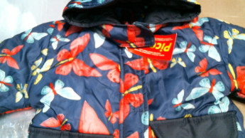 Синий зимний комплект (куртка, комбинезон) Piccolo L
