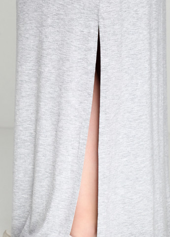 Светло-серая кэжуал меланж юбка H&M с высокой талией