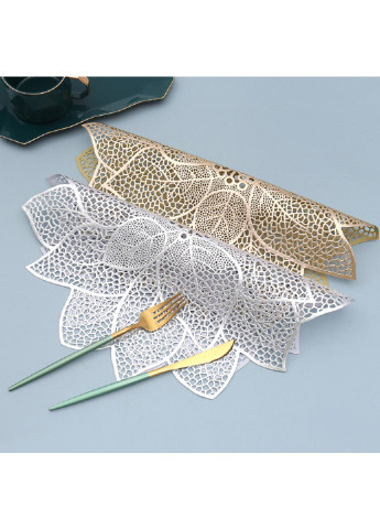 Серветка сервірувальна 5459 38 см срібляста Power (254440595)