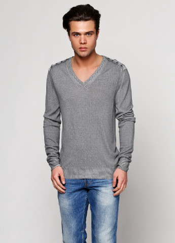 Серый демисезонный пуловер пуловер Guess
