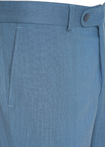 Синие классические демисезонные прямые брюки Arber