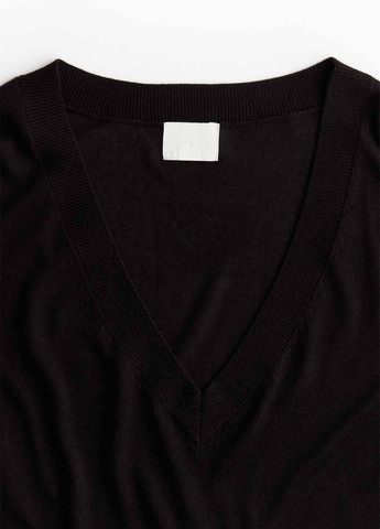 Черный демисезонный пуловер пуловер H&M