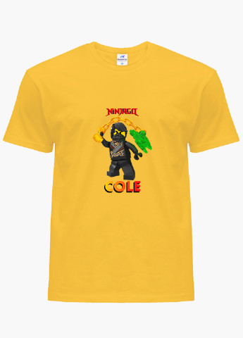 Желтая демисезонная футболка детская коул лего ниндзяго (cole lego ninjago masters of spinjitzu)(9224-2640) MobiPrint