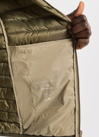 Бежева демісезонна куртка Springfield