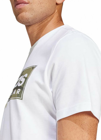 Белая футболка adidas M CAMO G T 2