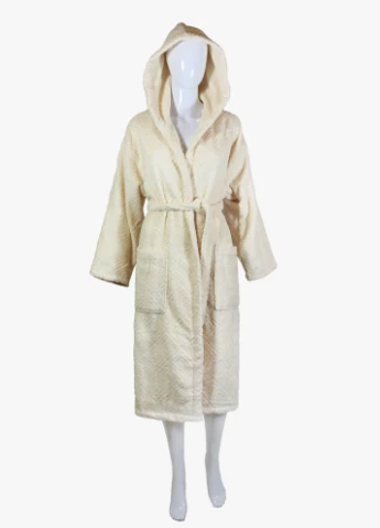 Халат махровий Berlin, кремовий, розмір XL (3800980994217) Bulgaria-Tex плотность - 420 гр/м2 (251459973)