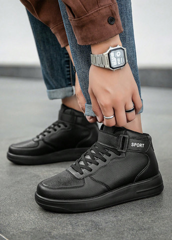 Черные демисезонные кроссовки SHEIN