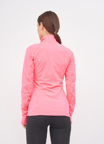 Толстовка H&M однотонна рожева спортивна поліестер, трикотаж