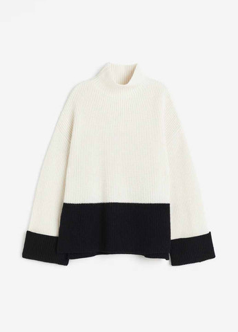 Комбинированный зимний свитер H&M
