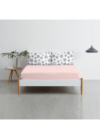 Полуторний комплект RANFORS ROSE SNOWFLAKES GREY (підковдра 160х220 см, простирадло 140х200х20 см, наволочка 2 шт 50х70 см) Cosas (251413604)