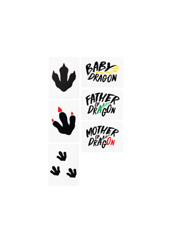 Временные тату "Dragon Family Set" TATTon.me (254255610)