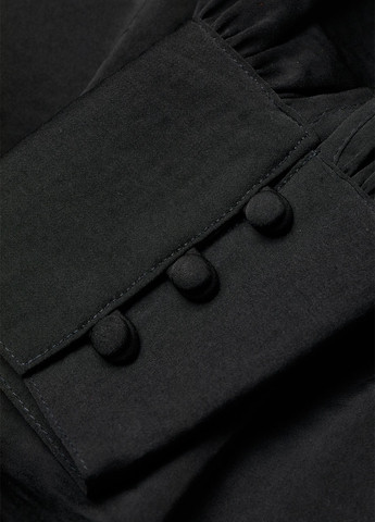 Черное кэжуал платье H&M однотонное