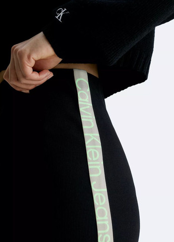 Черная кэжуал с логотипом юбка Calvin Klein карандаш