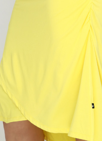 Желтое кэжуал платье Adia Fashion однотонное