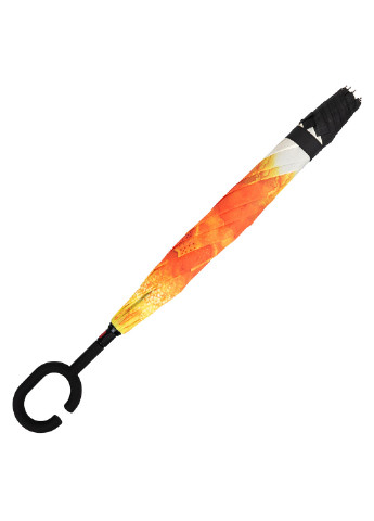 Оранжевый женский зонт-трость механический 108 см Art rain (194321266)