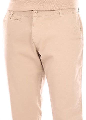 Бежевые кэжуал демисезонные прямые брюки Sprider