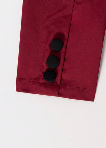 Бордовий демісезонний костюм (піджак, штани) брючний SHEIN